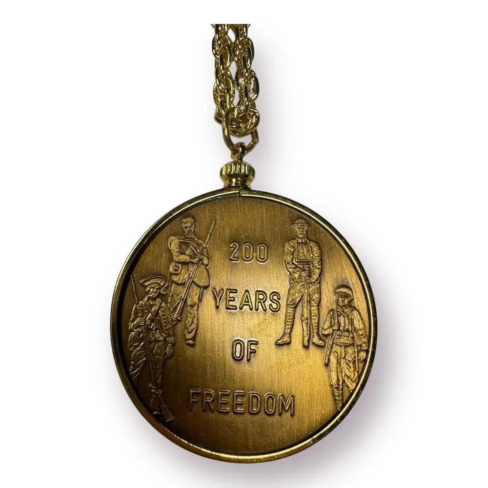 Vintage Minted Coin Token 1776 1996‎ Bicentennial 200 Years of Freedom Pendant